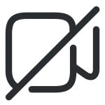 Video Slash SVG Icon